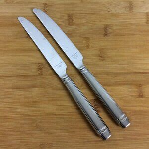 Reed & Barton Durham 2 French Solid Knives Matte 18/8 Stainless Steel